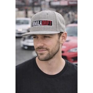 Formula Drift Hat Snapback‎ Gray Wool Blend Otto Racing Adjustable Cap
